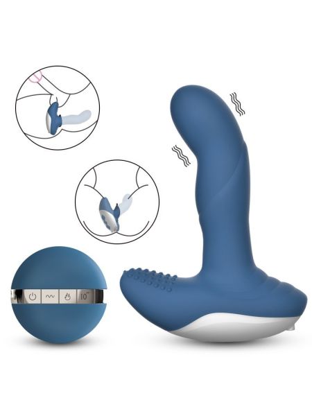 Grzejący masażer prostaty korek analny 7tryb 13cm